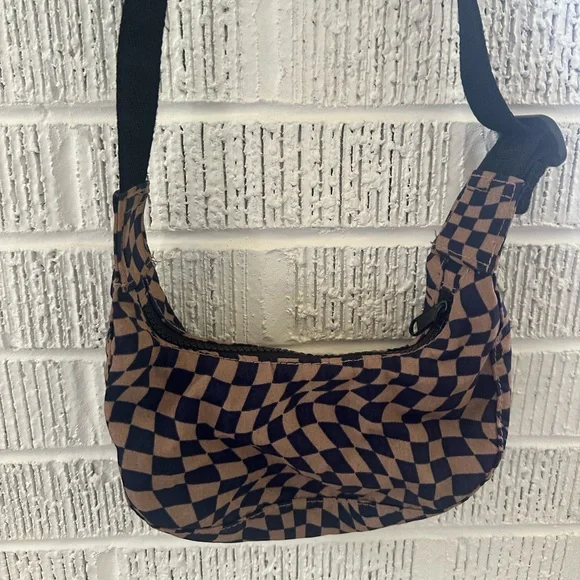 BAGGU Crescent Bag MINI TRIPPY Checker (rare)